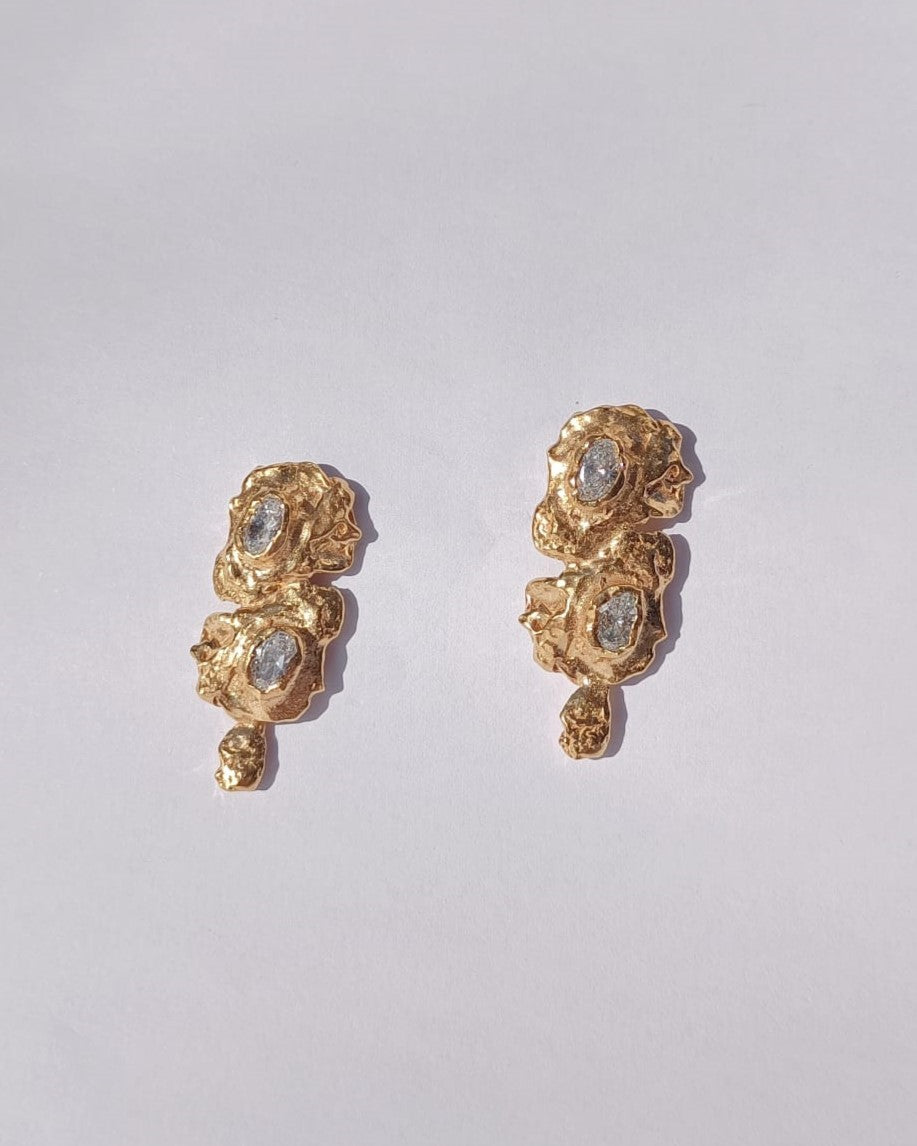 Brincos Celeste - Peça única